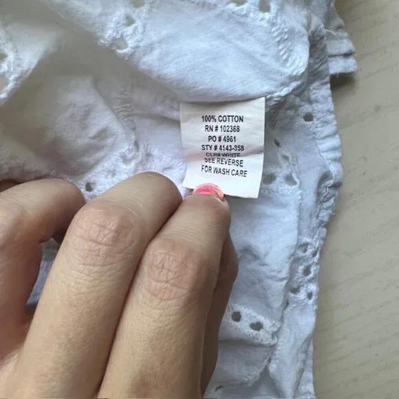 Spiaggia Dolce Broderie Anglais Swim Coverup - Picture 3 of 6